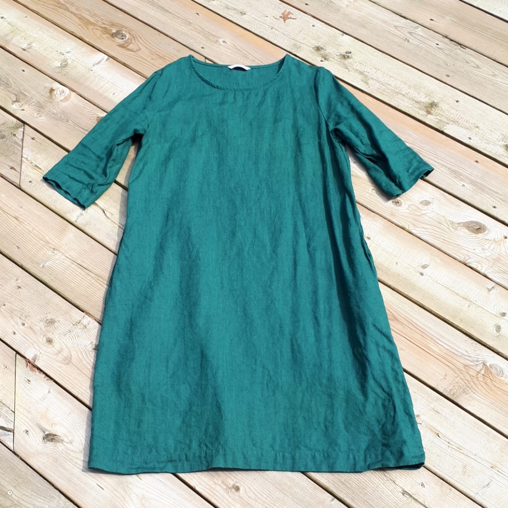 Emerald green Janid Linenfox dress